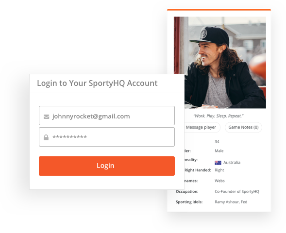 sportyHQ Your members also have login access